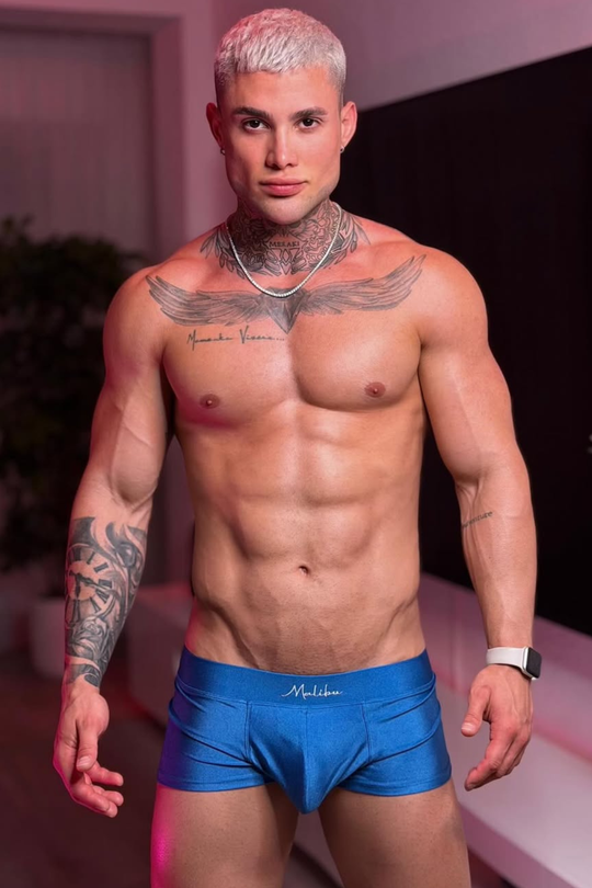 Dynamic Sheen Boxer Briefs - Cobalt Blue