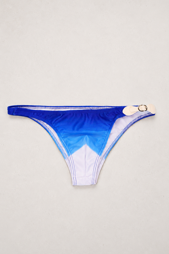 Renaissance Low-Cut Swim Bikini Briefs for Men - Blue to White
