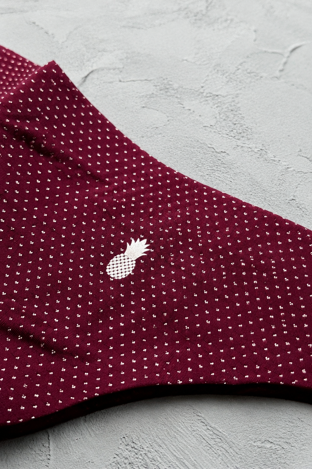 Shimmer Knit Seamless Briefs - Maroon
