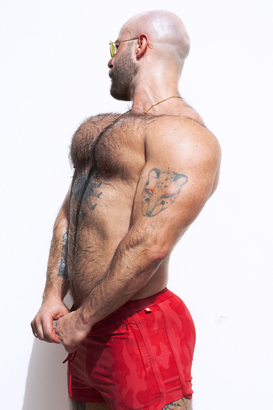City Fit Drawstring Short Shorts - Strawberry Red